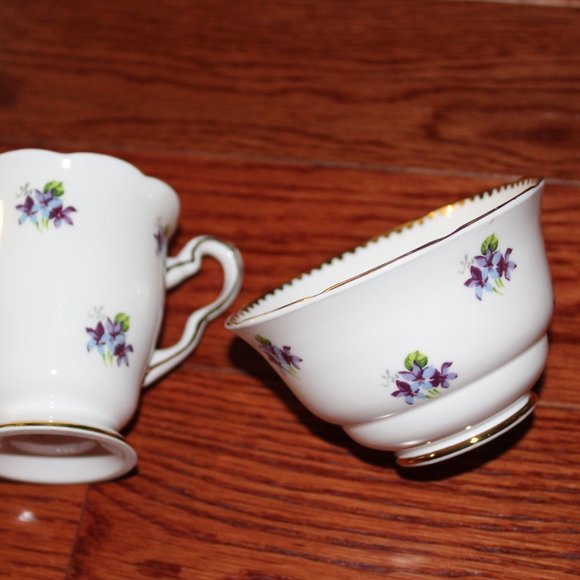 Royal Stafford bone china, cream &sugar - Picture 2 of 5